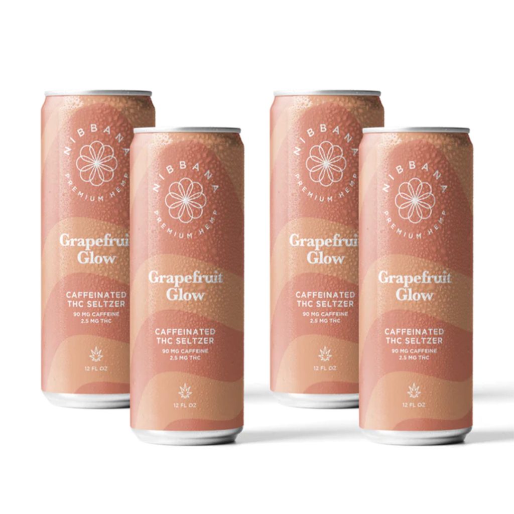 THC Caffeinated Seltzer (Grapefruit Glow) TimeWise Medical